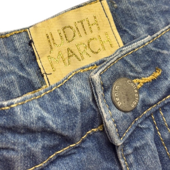JUDITH MARCH Valentines Be Mine Denim Shorts EUC - Picture 6 of 9
